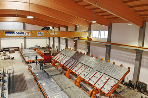  As such, the turning pallets consist of two tables connected by tilting joints  