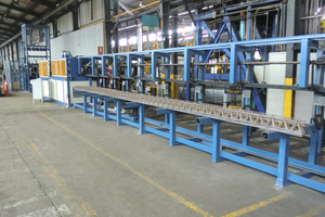  PL TRIS machine with loop accumulator and collector for lattice girders up to 15m  