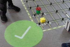  The automated quality control checks whether all mounting parts and the reinforcement have been incorporated correctly as planned. The green tick means that target and actual performance correspond  