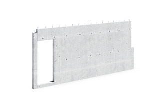  Precast concrete element: wall 