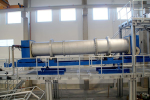  Rotary kiln prior to commissioning 