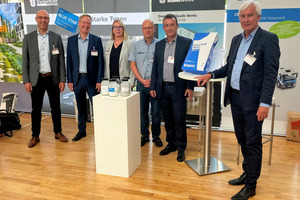  Am Dyckerhoff Ausstellungsstand wurde der neue Dyckerhoff Weiss Blue Star während der Ulmer BetonTage Ende Juni 2023 präsentiert 