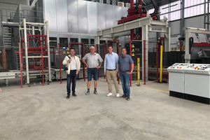  Hosts Ludwig Feiter (2nd left) and Matthias Feiter (2nd right) welcomed Richard Trappe (HS/right) and Silvio Schade (BFT/left) 