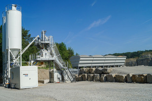  Overview of the newly installed Ammann CBT 60 SL Elba concrete mixing plant from Schumm GmbH Beton 