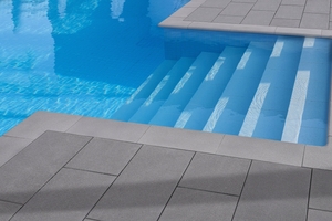  Pool varieties with access via Roman steps can be elegantly bordered with outer and inner edges 