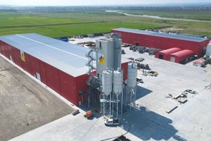  Site aerial view with batching plant  