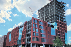  The slim-floor structure of the “EDGE ElbSide” building in Hamburg …  