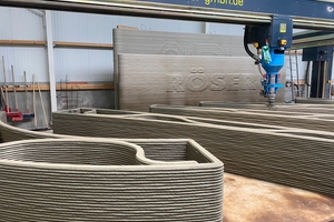  Individually designed shapes are possible thanks to 3D concrete printing. Röser GmbH located in Laupheim has specialized in exceptional open space elements  