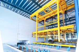 The efficient automated storage system ensures fast and smooth factory operations  