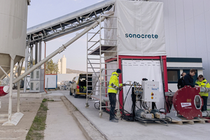  The Sonocrete effect: Better early and compressive strengths for precast concretes with a low clinker content is achieved with the aid of high power ultrasound  