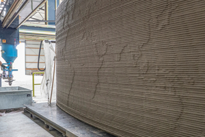  Fig. 9: Printed precast wall, implemented with Sikacrete-7333D  