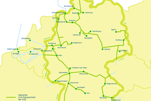  Das geplante OGE CO2-Transportnetz besteht aus den OGE-Projekten WHVCO2logne, Delta Rhine Corridor und den Clustern Elbmündung und Rheinisches Revier 