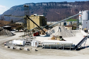  The building materials giant Holcim introduces the Neustark technology at their recycling plants throughout the world, as an example, here in Oberdorf 