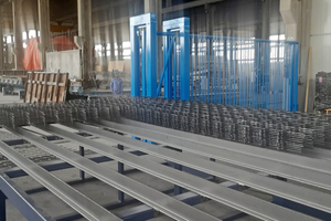  Production of L-shaped mesh 