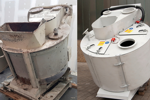  Fig. 2: Comparison of a mixer - before and after the general overhaul 