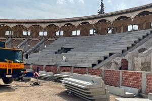  Betonfertigteile von AG Premoldados für die Sanierung der Zuschauertribünen der Stierkampfarena von Lorca (Murcia)  