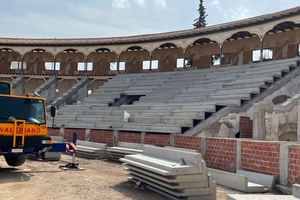  Precast elements from AG Premoldados for the reconstruction of the bullring grandstand in Lorca (Murcia)  