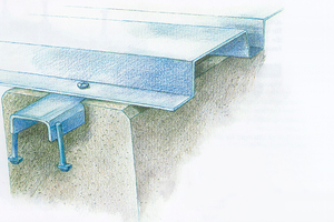  Fig. 1: Fassade aus Trapezblech befestigt in Leichtbauschiene mit Ankern JTB-uni [PCN1998] 