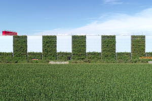  Fig. 1: The green wall system was developed together with Birkenmeier Stein + Design 