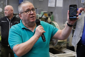  Der zweite Tag der Veranstaltung bestand aus einer Vorführung der Schleibinger Rheometer Sliper und eBT-V – hier Markus Greim, Geschäftsführer der Schleibinger Geräte Teubert u. Greim GmbH 