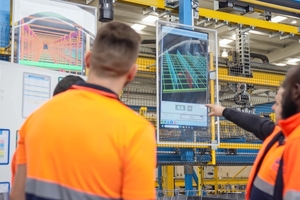  The Dynamic Smart Production screens show the workers the proper information at the right time. The real-time information of Ebos visualize production data, thus creating transparency and control on the current production  