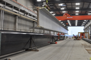  … 250-ft. prestressed bridge girder beds, bucket …  