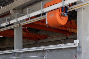  … and automated concrete delivery buckets 