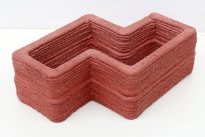  In 3D-Betonfomulierungen der TU Dresden haben sich Eisenoxidrotpigmente von Lanxess bewährt 