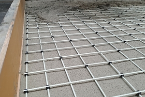  Precast concrete was produced for an employee garage, which contains reinforcement elements made of glass fiber or carbon 