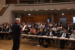  The 68th BetonTage took place from 14 to 16 May 2024 in the Congress Center Ulm – here, a view into the well-attended conference hall 
