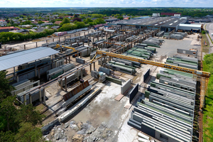  Air view of DS Elcobyg factory in Hobro, Denmark 