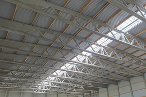 Interior view of the completed roof structure 