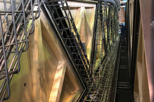  The beam formwork with inserted reinforcement 