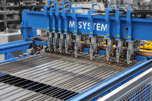  The M-System mesh welding plant guarantees automated production of reinforcement wire mesh and cages  