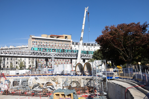  A logistical tour de force: transport of the Berding Beton jacking pipes with an individual weight of 11 tons … 