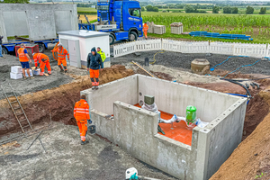  Installation of the precast elements took place in only one day  