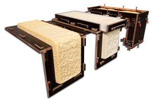  Casting mold for producing the corner form liners. The continuous pattern of the corners and sides was modeled on the mold from the Wasa Stonecast Gneiss 3 flat template  