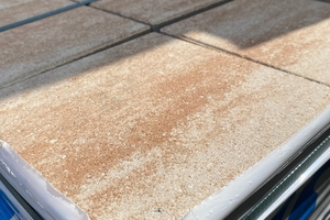 ... and large-sized patio slabs made of concrete 