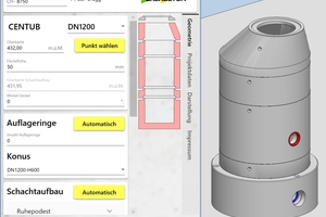  Customer plug-in for a Swiss manufacturer of concrete products  