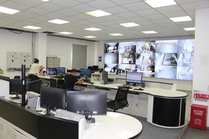  Control room: The entire production process is monitored from this control cente  