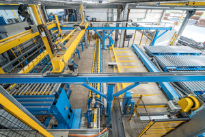  The M-System Smart Mesh mesh welding plant is equipped with an additional bending machine 