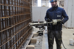  Patrick Kleinhans working with the Krenn steel cutter  