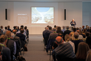  Inspiring: The architect Prof. Dr. Werner Sobek opened the specialist event under the motto “How We Build the Future”  
