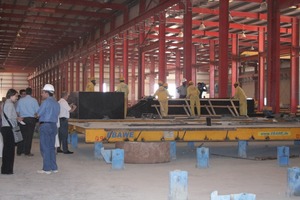  Fig. 3 Semi-automated production at RAK Precast. 