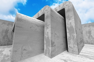  Three product lines, many possibilities: building components from Maxit made of the new infra-lightweight concrete impress with their perfectly closed surfaces in fair-faced concrete, as shown in this symbolic photo. They have a low weight and high thermal protection 