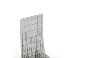  Standard retaining-wall elements are manufactured in heights of 55 to 505; shown here in a schematic representation … 