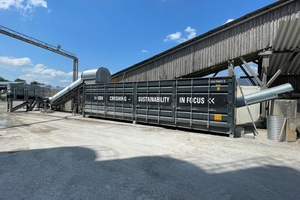  With the crusher system KBH is able to crush the concrete waste immediately after it has been produced and feed it back into production  
