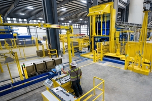 Magic drycast manhole ring machine for single-person operation 