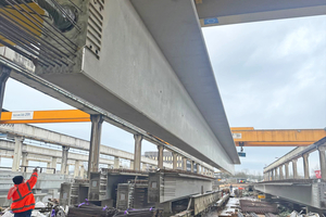  OSW Spannbeton GmbH, based in Nidda, produced 30 prestressed concrete bridge girders for the project  