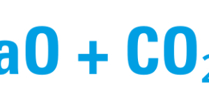  Chemical reaction in the production of cement 